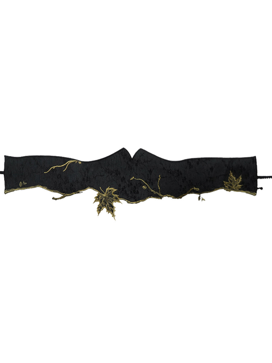 Original Chinese style retro style autumn maple leaf waist seal niche belt