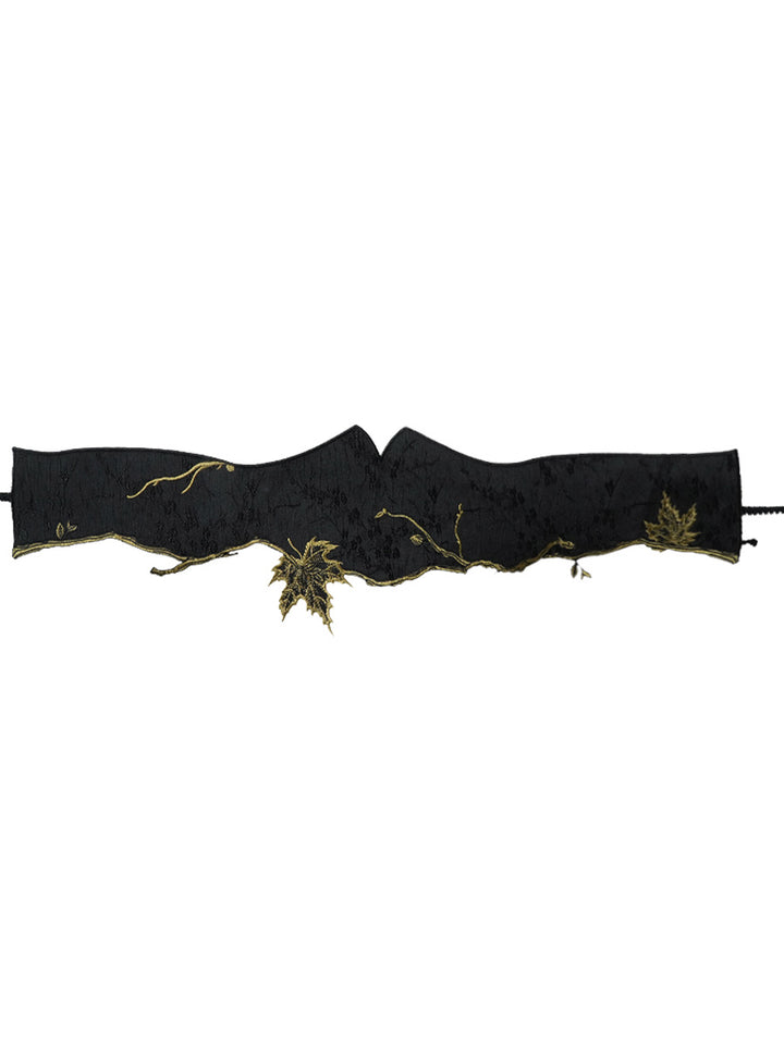 Original Chinese style retro style autumn maple leaf waist seal niche belt