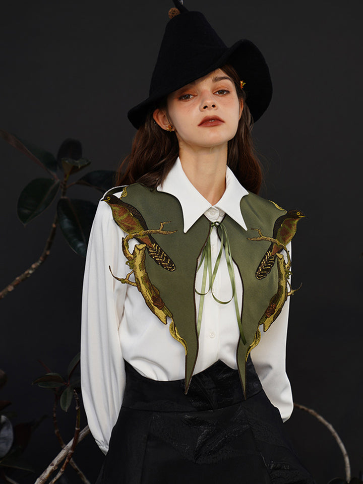 French Chic Detachable Collar - Original Versatile Thin Decorative Mini Shawl