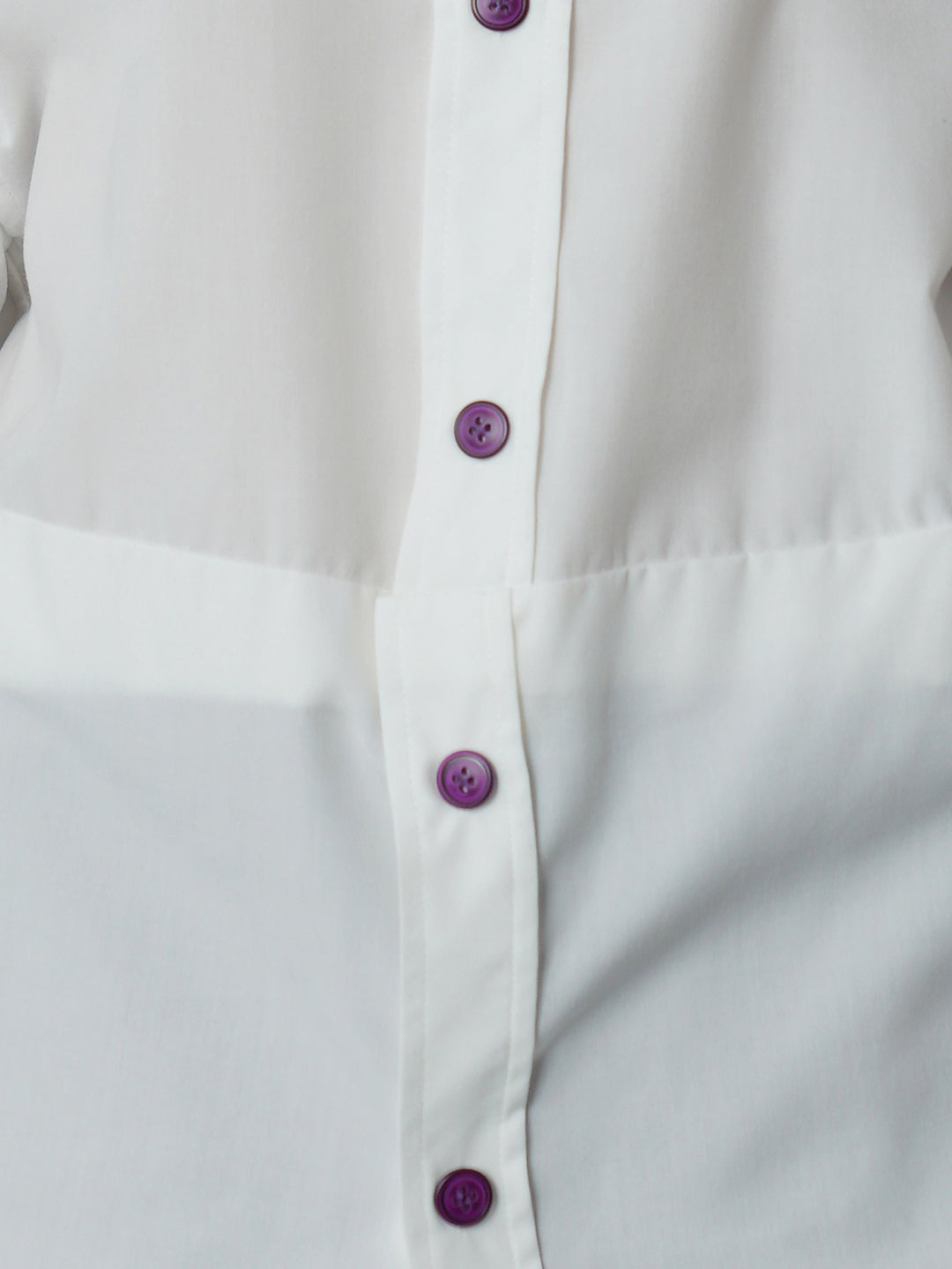 Vintage Grape Purple Embroidered Shirt | Contrast White Lapel Blouse
