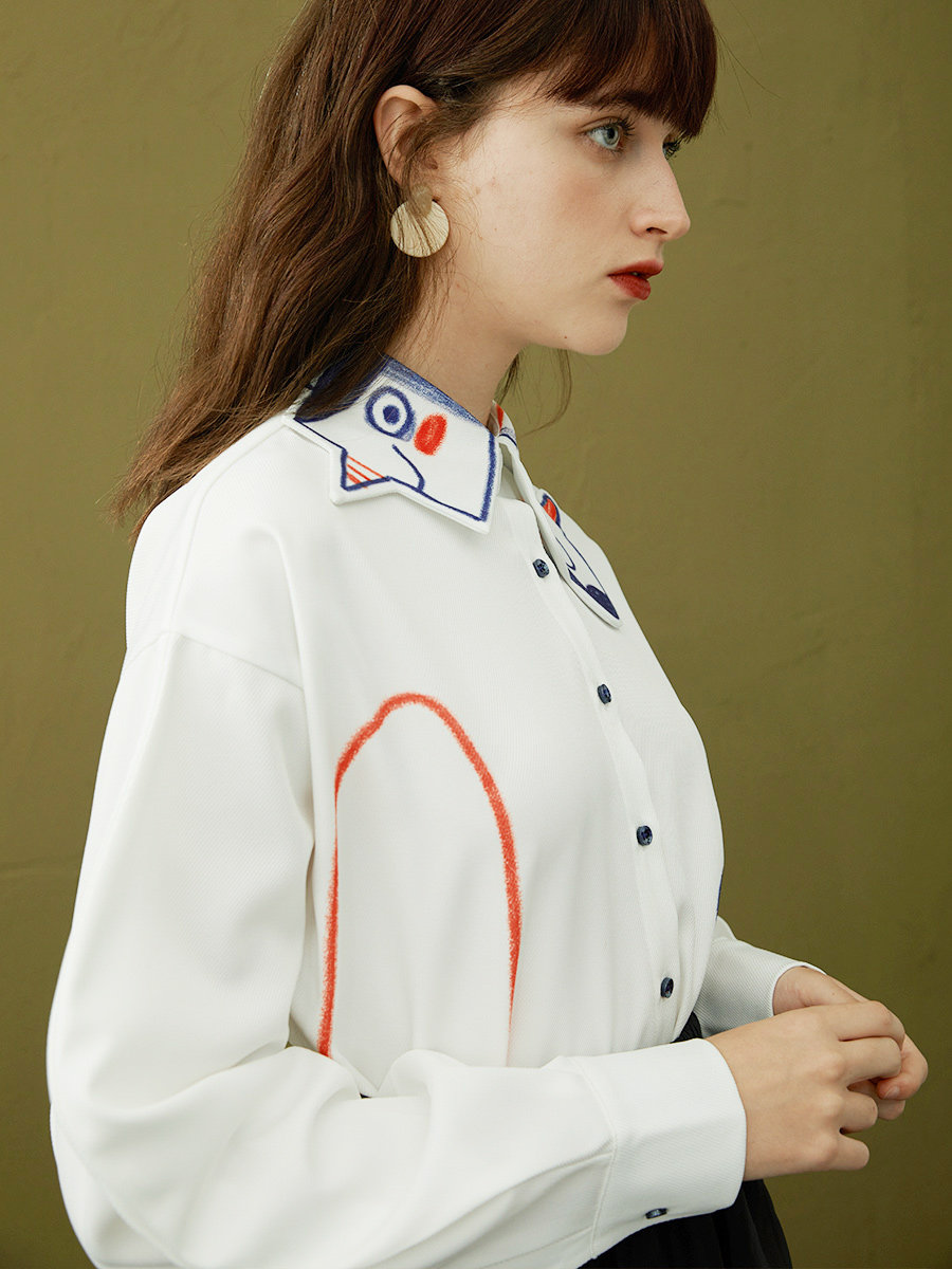Graffiti Art Relaxed Shirt | Spring-Summer Designer Top