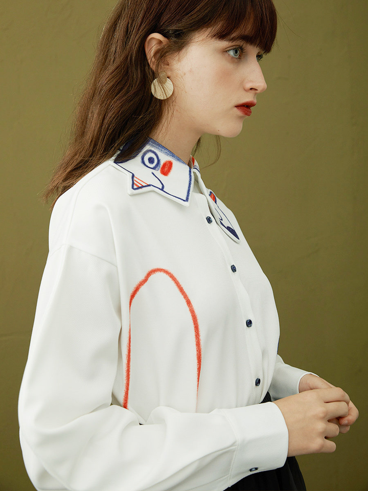 Graffiti Art Relaxed Shirt | Spring-Summer Designer Top
