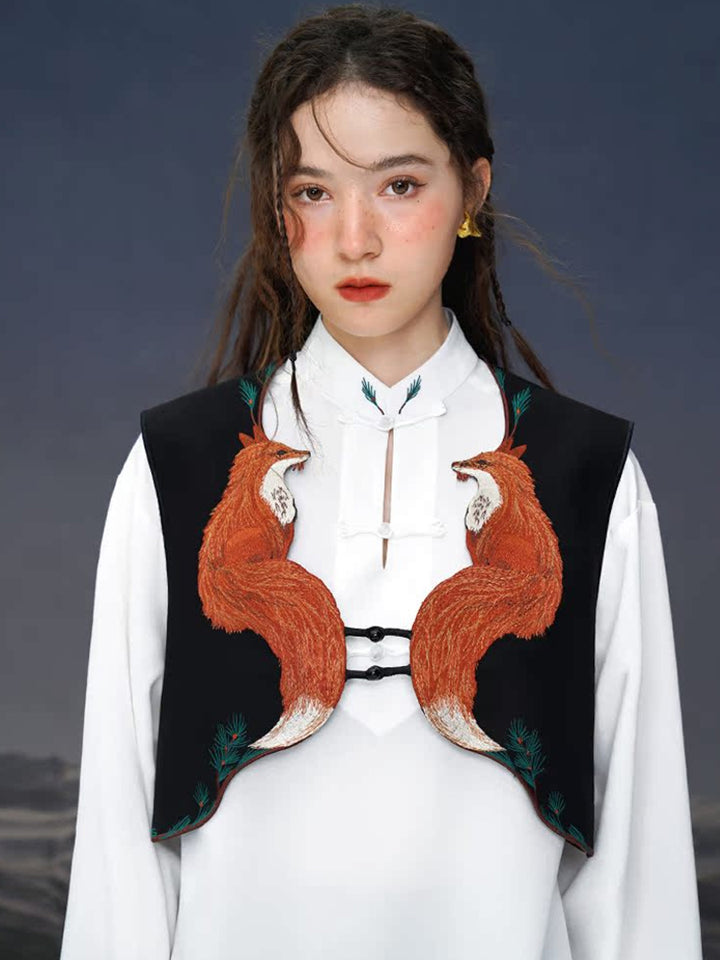 Original Fox Embroidered Vest