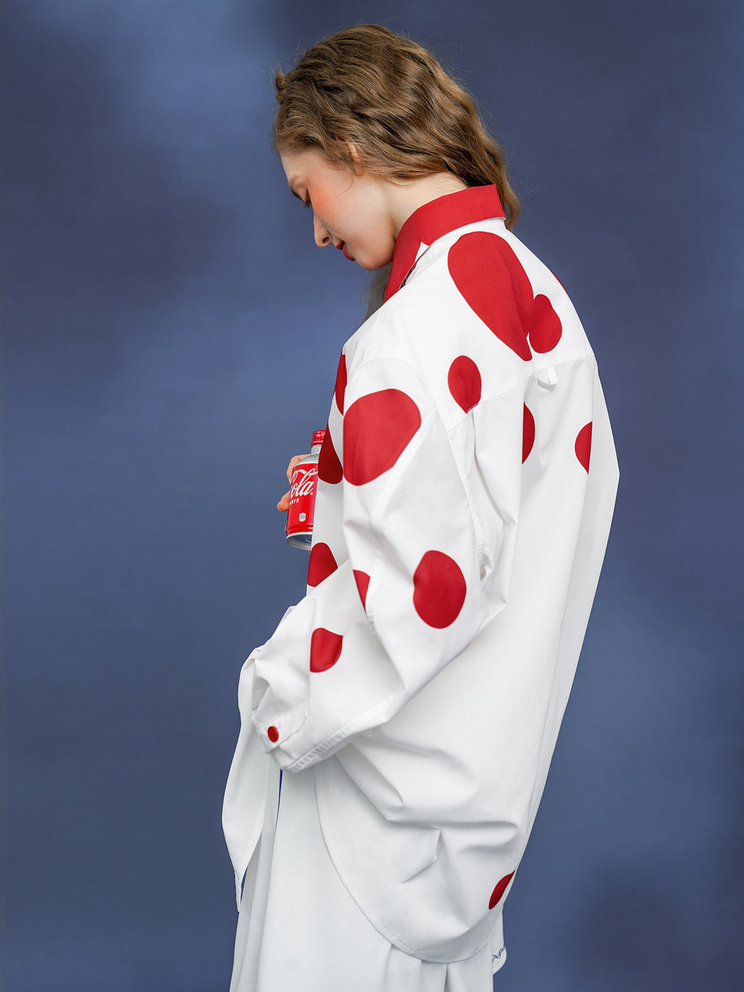 Modern Dot Art Shirt - Original Retro Silhouette Commuting Blouse
