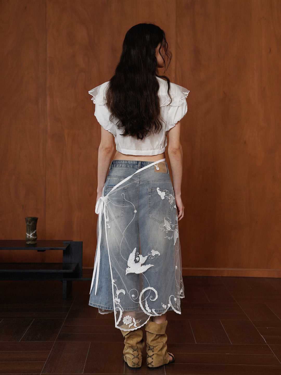 The French Vintage Lace Overlay Dress & Layered Veil Set
