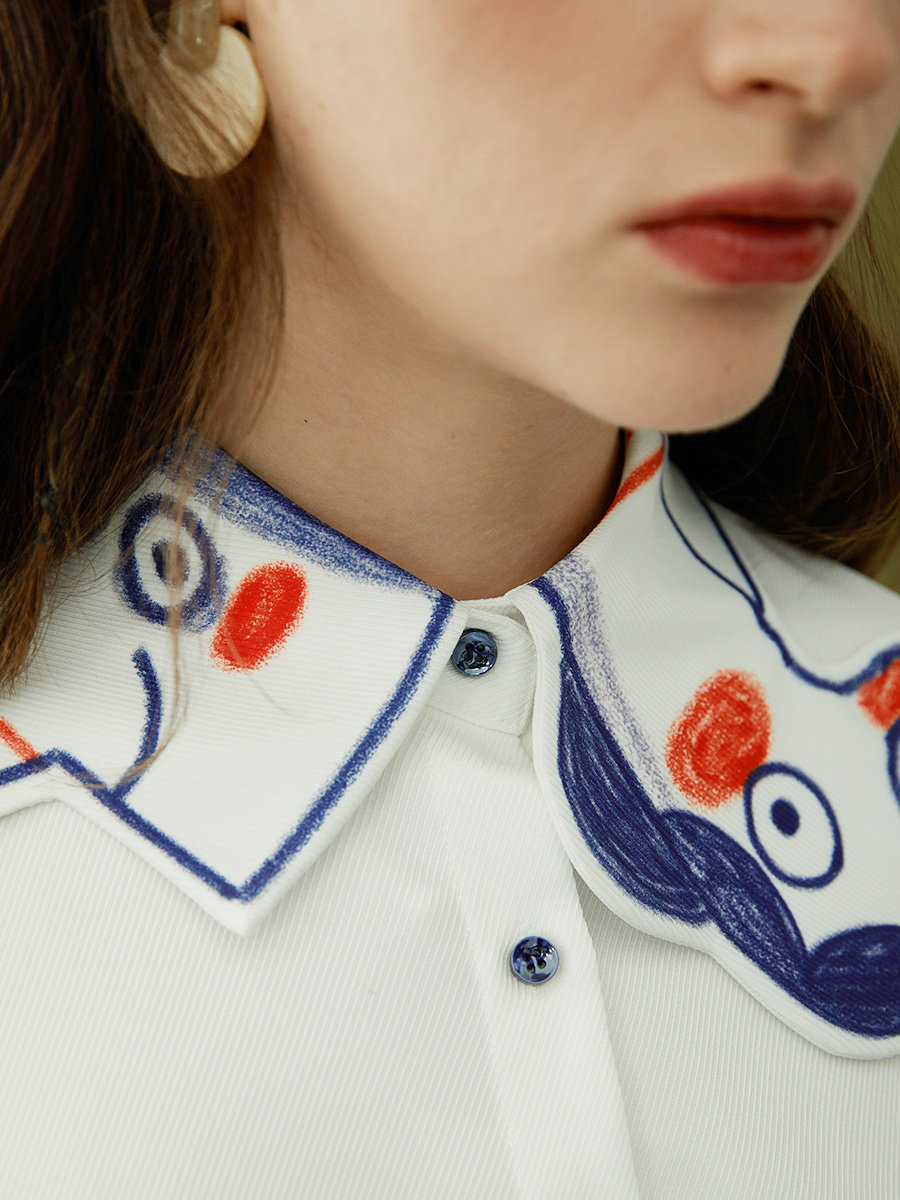 Graffiti Art Relaxed Shirt | Spring-Summer Designer Top
