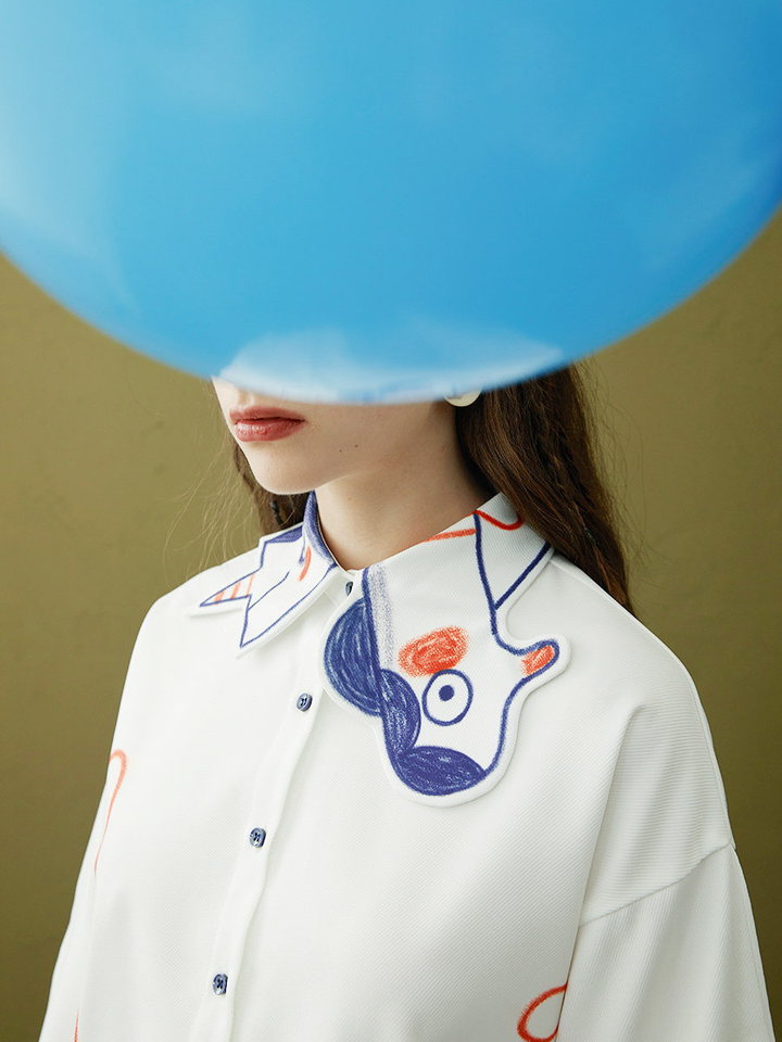 Graffiti Art Relaxed Shirt | Spring-Summer Designer Top