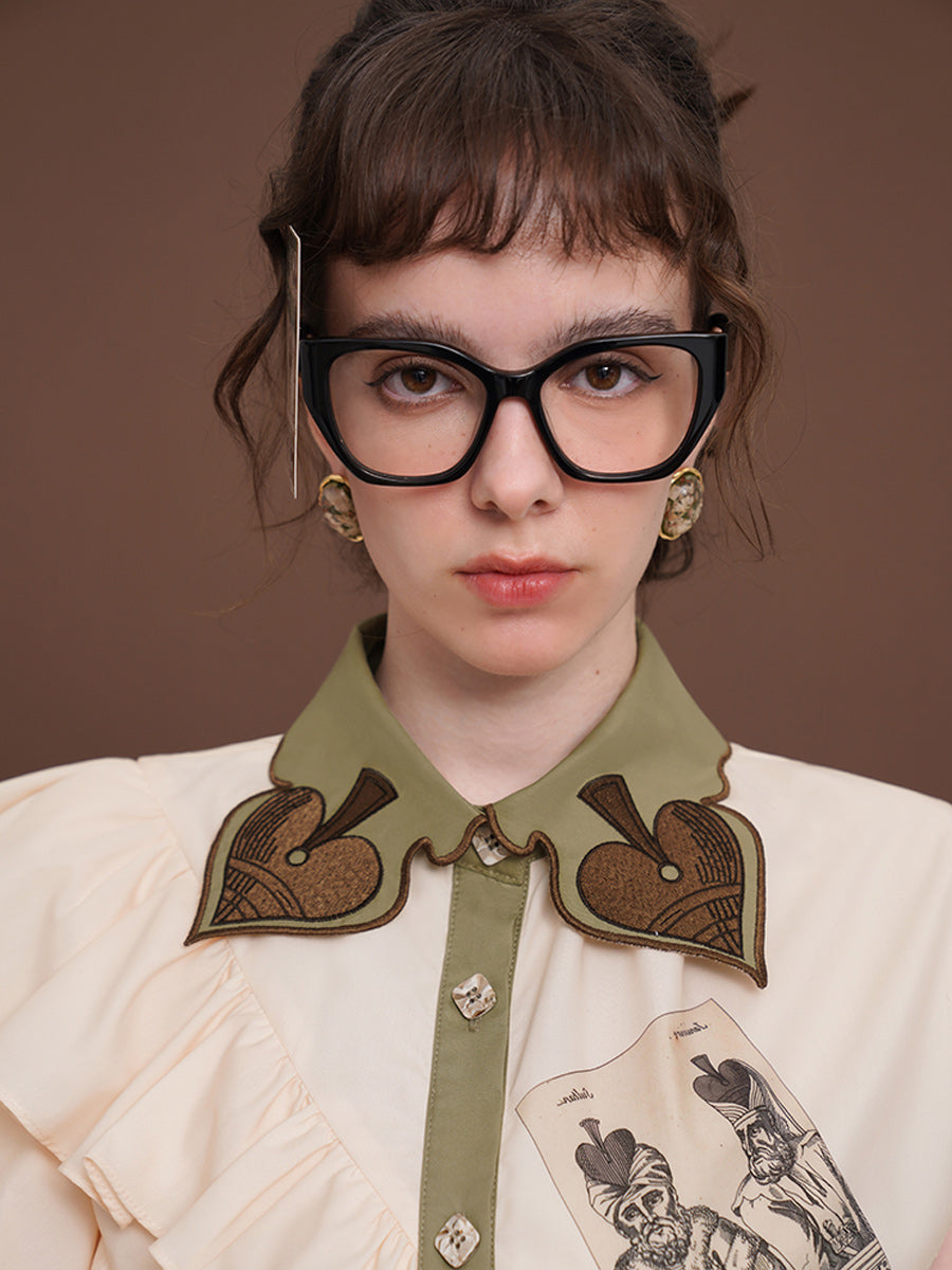 Original French retro printed floral dress for women, short sleeved romantic American retro style slimming dress