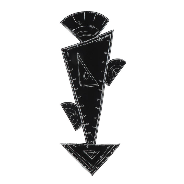 Original niche design tie, Science Student Series, classic black and white no-knot bow tie accessory