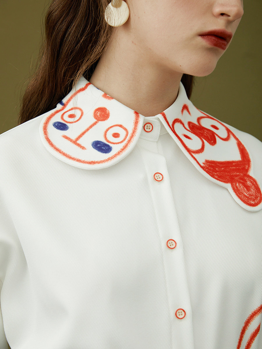 Graffiti Art Relaxed Shirt | Spring-Summer Designer Top