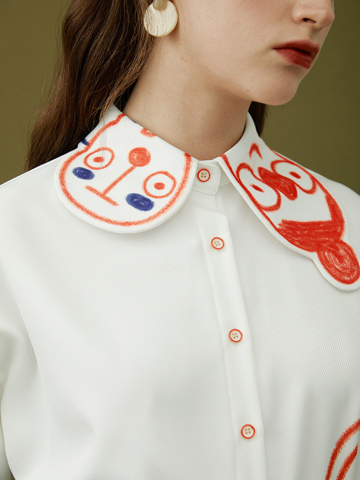 Graffiti Art Relaxed Shirt | Spring-Summer Designer Top
