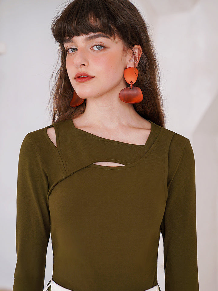 Three-color Knit Sweater - Ins Style Three-Color Slimming Base Top