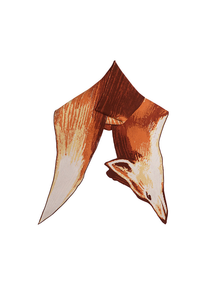 Original Scarf Women's Winter Red Shawl Retro Beautiful Scarf Knitted Warm Scarf Designer