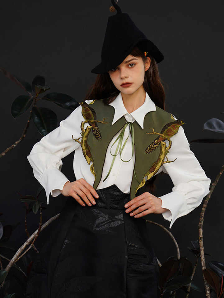 French Chic Detachable Collar - Original Versatile Thin Decorative Mini Shawl