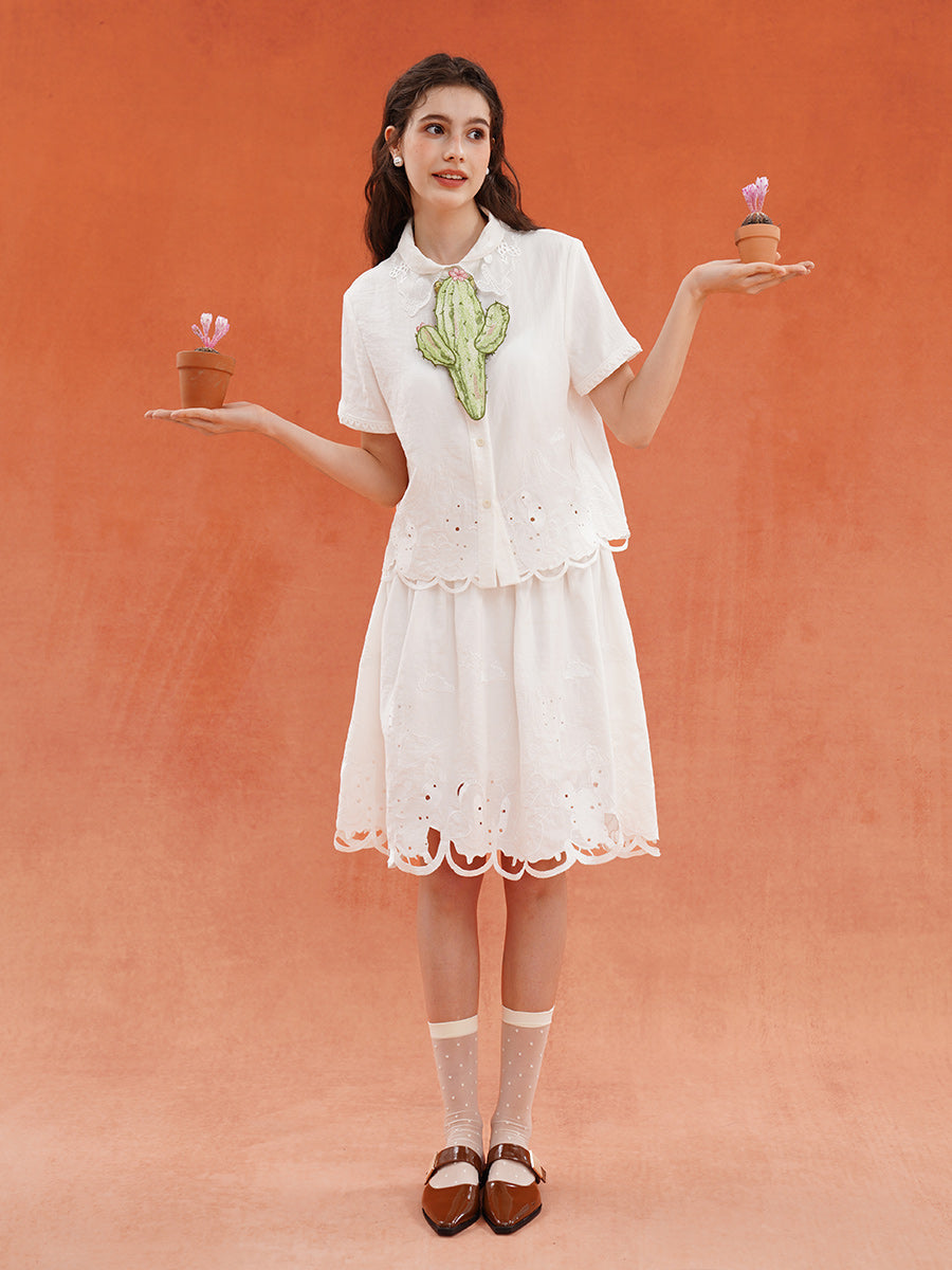 embroidered tie with Moroccan retro style, niche design, gift accessories, coffee foam original