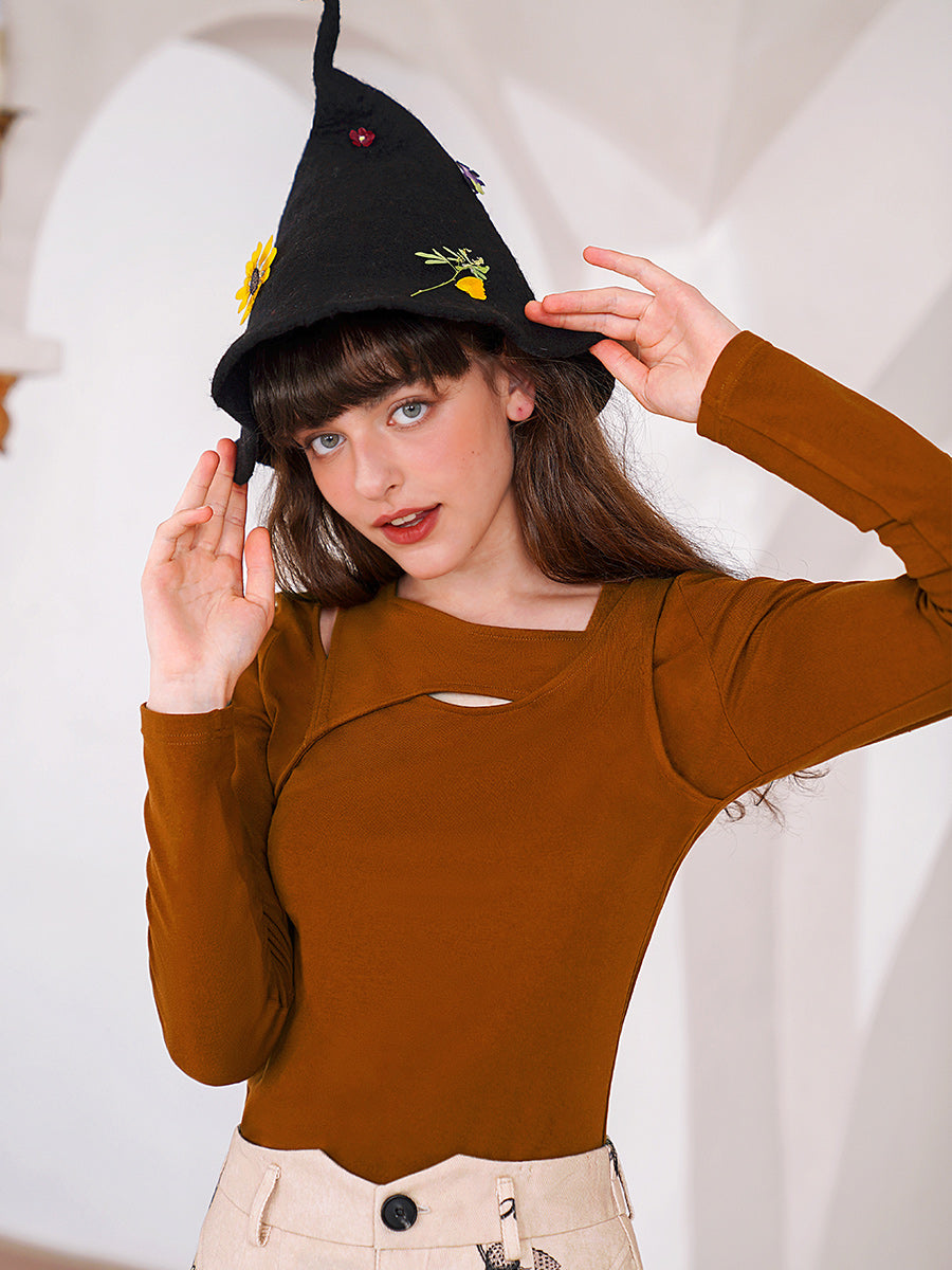 Three-color Knit Sweater - Ins Style Three-Color Slimming Base Top